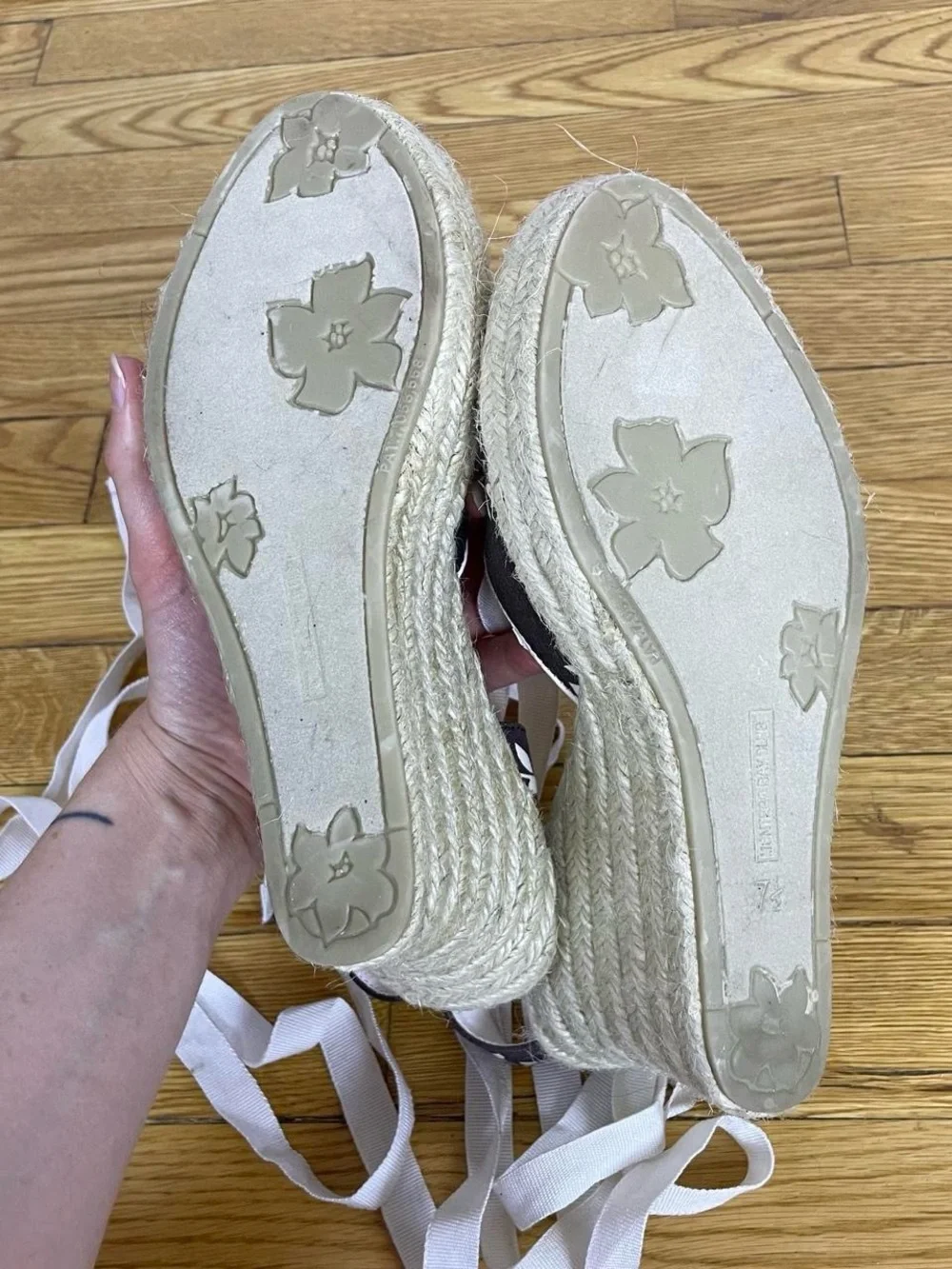 Y2K Lace Up Espadrille Wedge Sandals